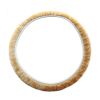 Beige Winter Plush Steering Wheel Cover Warm Car Wheel Protector Universal Car Accessories for Women Men