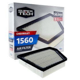 SuperTech 1560 Engine Air Filter, Replacement Filter for GM or Chevrolet