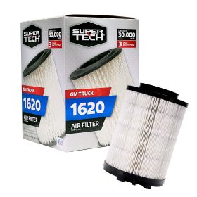 SuperTech 1620 Engine Air Filter, Replacement Filter for GM or GM Truck