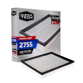 SuperTech 2755 Engine Air Filter, Replacement Filter for Nissan or Jeep