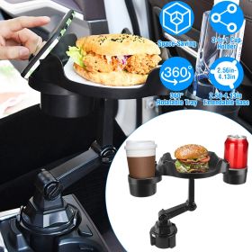 Car Cup Holder Expander 360¬∞ Rotating Car Tray Bottle Holder