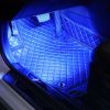 4Pcs Car Interior LED Atmosphere Light Car Charge Decorative Lamp DC 12V Blue Light