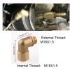 O2 Oxygen Sensor Extender Adapter Angled Bung Extension Spacer Brass