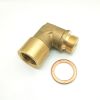 O2 Oxygen Sensor Extender Adapter Angled Bung Extension Spacer Brass