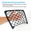 3Pcs Mesh Pockets Seat Side Back Wallet Phone Storage Net Bag Framed Stretch Car Bus Organizer Holder For Auto RV SUV Boat