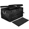 Car Trunk Organizer Collapsible Multi-Compartments Storage Cargo Box/ Cover Nonslip Bottom