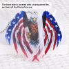 2pc Car Interior Accessories Car Rear View Mirror Hanging Pendant; American Flag Wing Eagle Pendant; Household Wall Hanging Window Pendant