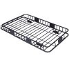 Rooftop Cargo Carrier BasketMotoring Roof RackTop Mount Roof Rack 64black steel