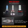 Extremely Bright 9005/HB3 High Beam & 9006/HB4 Low Beam Combo LED Headlight Bulbs Conversion Kit, DOT Approved D6 Series CSP Chips Fog Light,12000LM 6