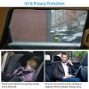 4Pcs Front Rear Car Window Magnet Covers Breathable Mesh Sun Shade Privacy Curtain Heat Insulated UV Protection Car Windshield For Baby Kids