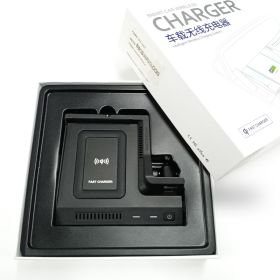 Car Wireless Charging Board Car Charger (Option: Black-B)