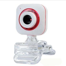 USB Drive-free Camera, External Camera With Microphone (Option: Red-USB)