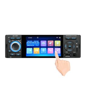 4.1 inch capacitive touch screen bluetooth car (Option: Black-Standard camera)