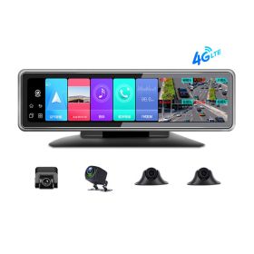 Intelligent 4G360 Panoramic Positioning Tracking Management 24V Remote Monitoring Driving Recorder (Option: 12inch360 4road-EU)