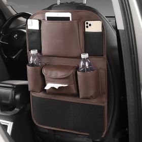 Car Seat Back Storage Bag (Color: Brown)