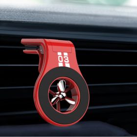 Perfume Universal Air Vent Paddle Rotation Magnetic Stand Car Phone Holder (Option: Red-With 1fragrant slice)