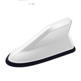 Car Decoration Shark Fin Antenna With Signal Radio Dedicated Antenna (Color: White)