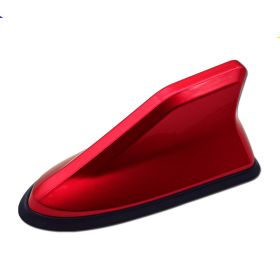 Car Decoration Shark Fin Antenna With Signal Radio Dedicated Antenna (Color: Red)