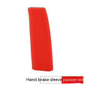 Universal Manual Automatic Gear Car Silicone Handbrake Sleeve (Color: Red)