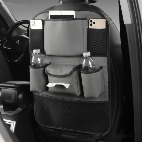 Car Seat Back Storage Bag (Color: Grey)