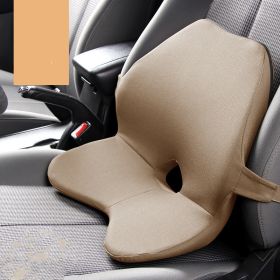 Car Waist On A Car With Memory Cotton (Option: Beige-Waist pad)