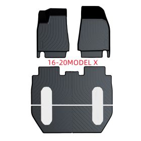 Suitable For Tesla Car Floor Mats (Option: MODEL X Six seat foot pads)