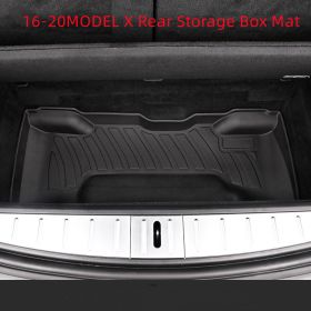 Suitable For Tesla Car Floor Mats (Option: Rear storage box mat)