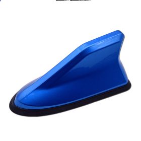 Car Decoration Shark Fin Antenna With Signal Radio Dedicated Antenna (Color: Blue)