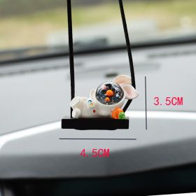 Creative Astronaut Car Sundries Pendant (Option: Headrest Radish Astronaut)