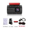 HD Car Video Recorder 2 Lens Hidden Car Driving Dash Cam 3.0inch IPS Camera Recorder Night Vision G-sensor Loop Recording Dvr