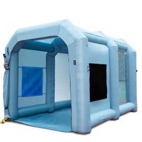 VEVOR Inflatable Paint Booth, 13x10x9ft, 900W High Powerful Blowers With a Tent Air Filter System (size: 13 x 10 x 9 ft)