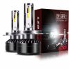 Saber-X LED Headlight Bulbs Conversion Kit,DOT Approved D6 Series CSP Chips Adjustable Beam Light Bulb With Fans Sets - 6000LM 6000K Cool White