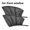 Car Front&Rear Side Curtain Sun Visor Shade Mesh Cover Insulation Anti-mosquito Fabric Shield UV Protector Car Accessories Car Side Window Sunshades W