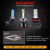 Saber-X LED Headlight Bulbs Conversion Kit,DOT Approved D6 Series CSP Chips Adjustable Beam Light Bulb With Fans Sets - 6000LM 6000K Cool White